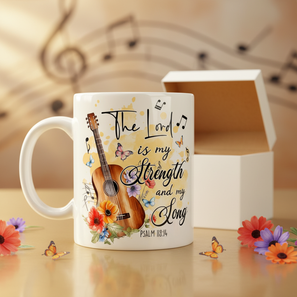The Lord Is My Strength And My Song 15oz Mug with Gift Box
