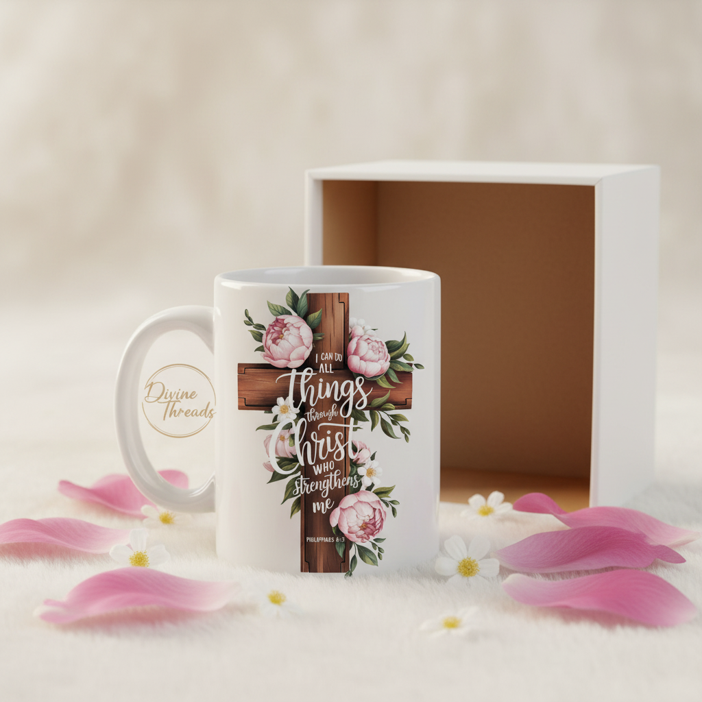 I Can Do All Things Through Christ 15oz Mug with Gift Box