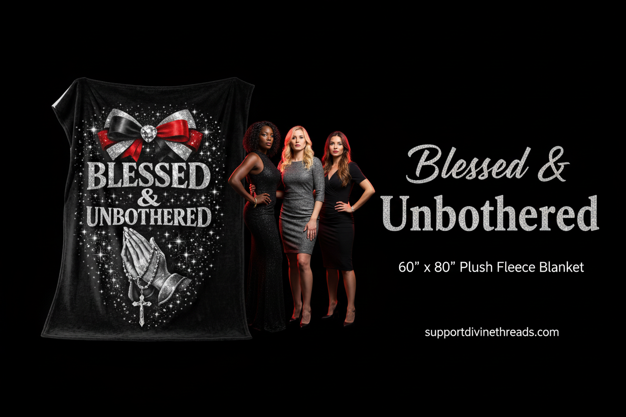 Blessed & Unbothered Hero Banner - Full Black
