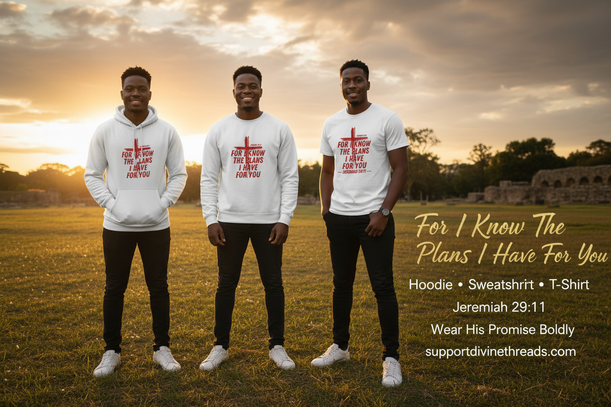 For I Know The Plans Apparel Hero Banner
