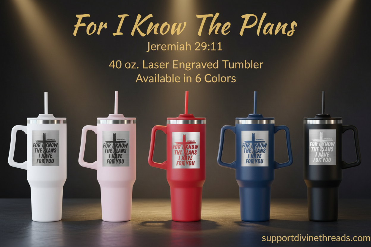 For I Know The Plans Tumbler Ad
