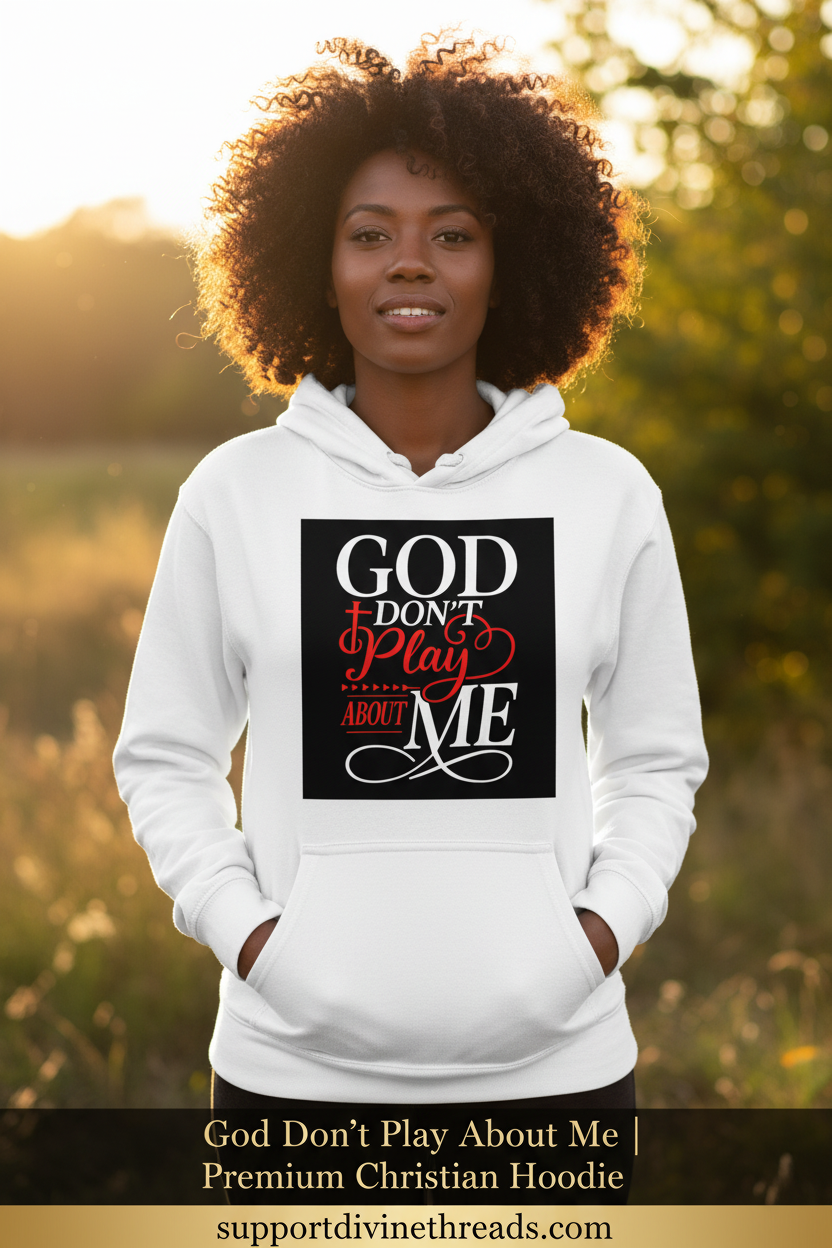God Don't Play About Me Hoodie Ad