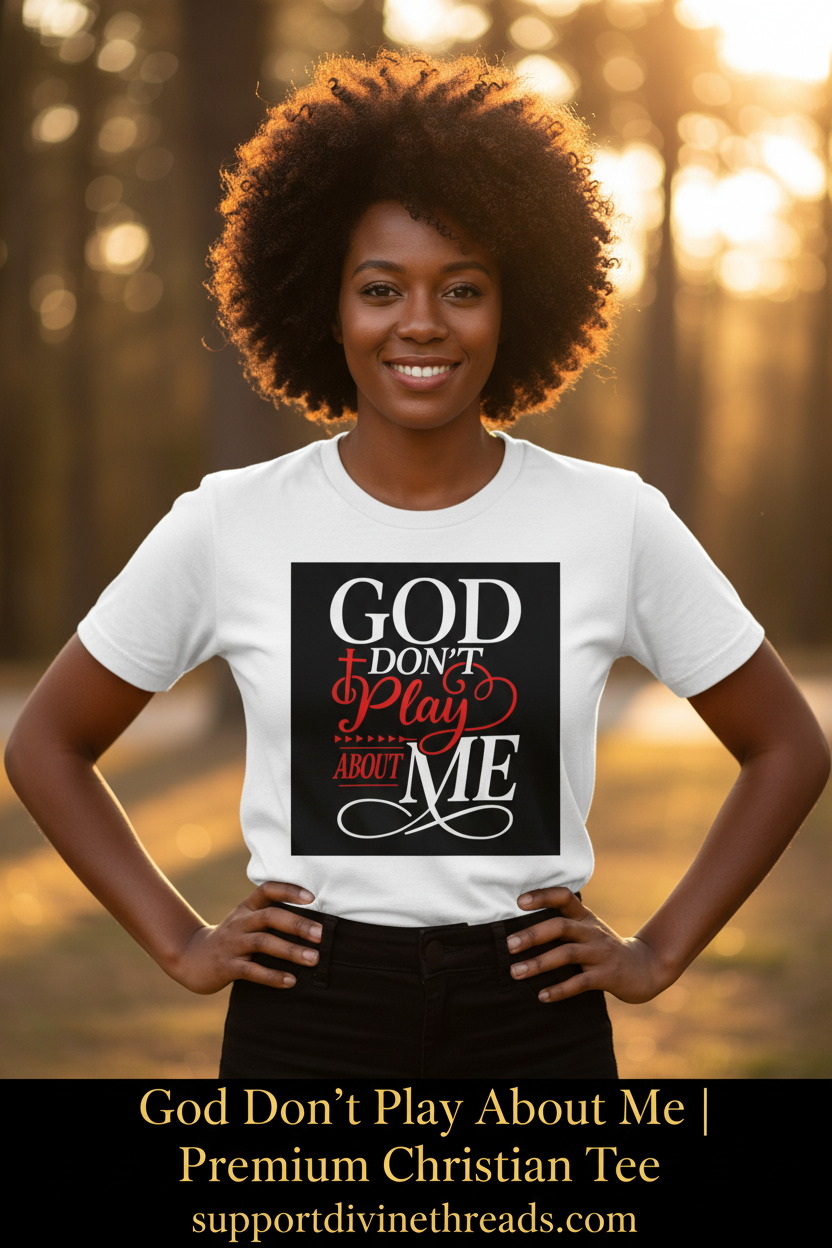 God Don't Play About Me T-Shirt Ad