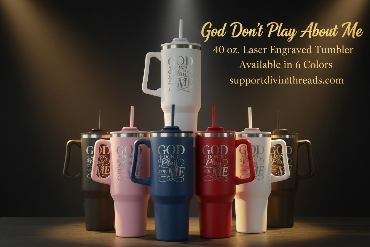 God Don't Play About Me Tumbler Commercial Ad