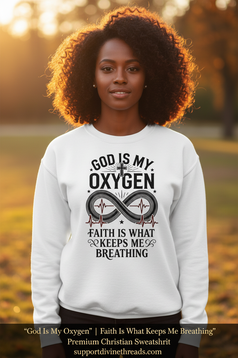 God Is My Oxygen Sweatshirt Ad