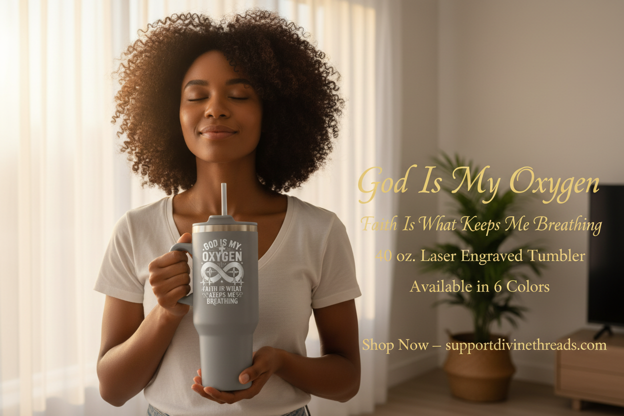 God Is My Oxygen Tumbler Lifestyle Hero Banner