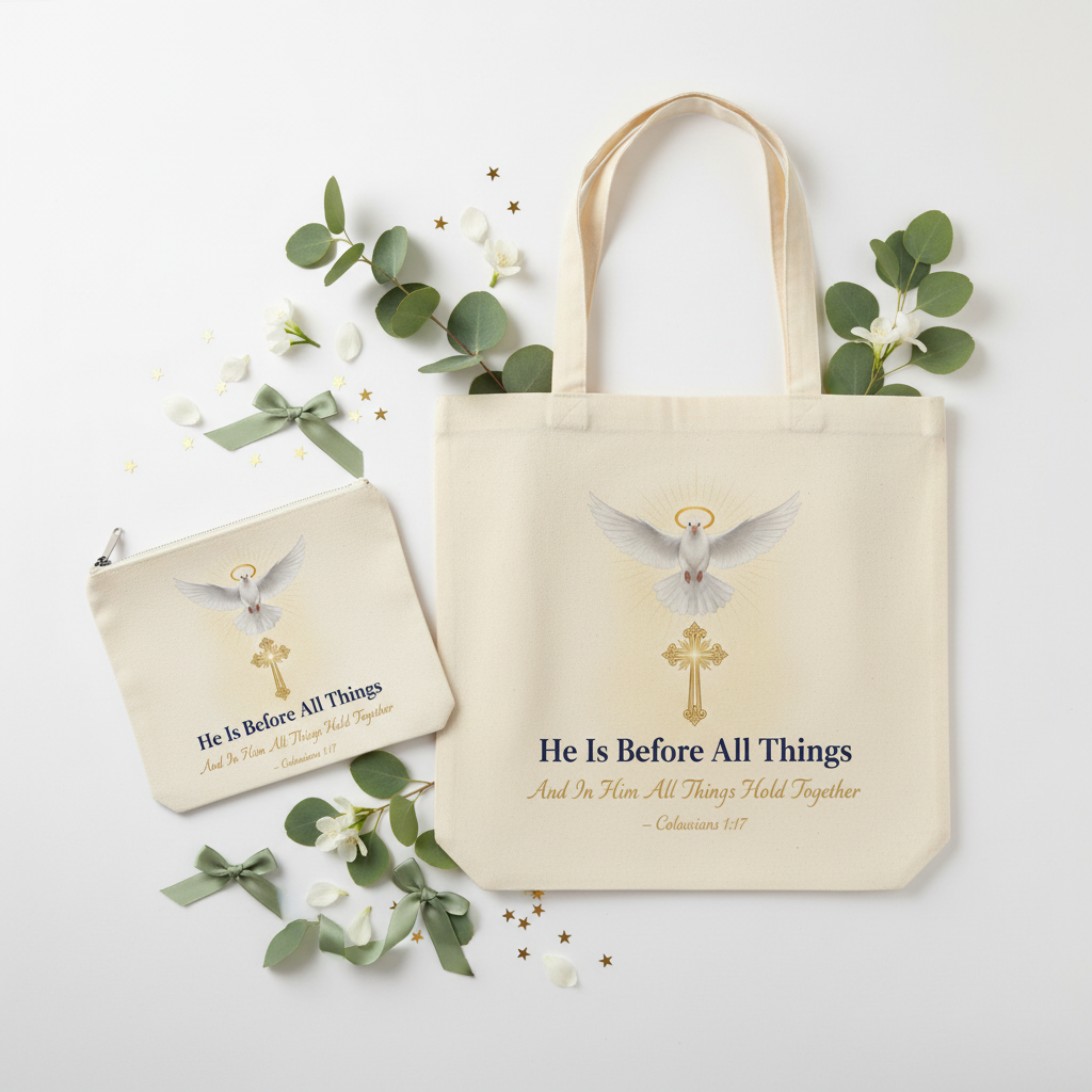 He Is Before All Things - Tote & Pouch
