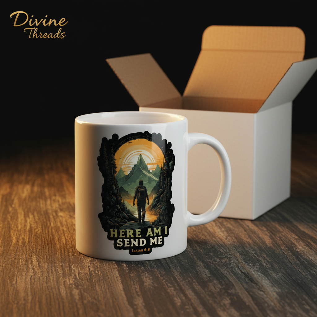 Here Am I Send Me Mug with Box