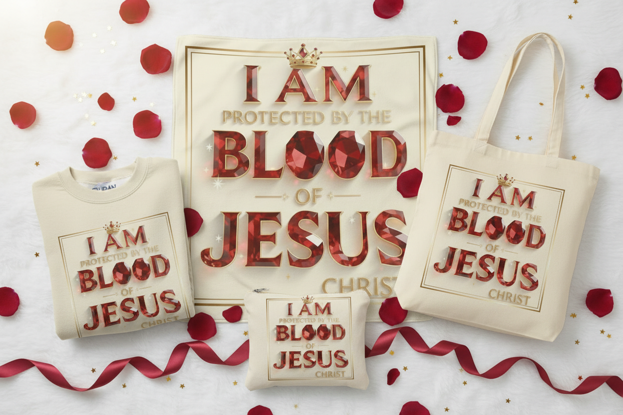 I Am Protected - Full 4-Piece Collection Flat Lay