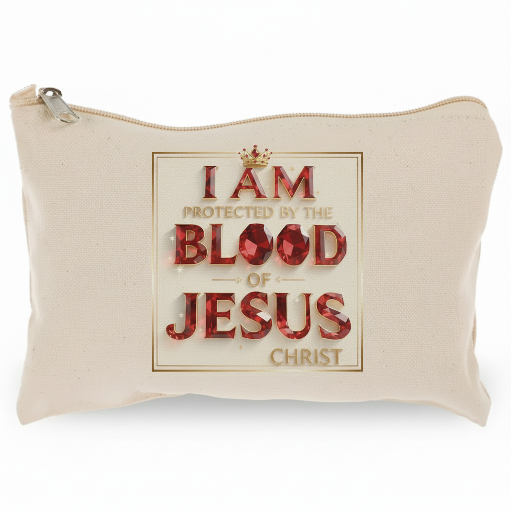 I Am Protected - Zipper Pouch Centered