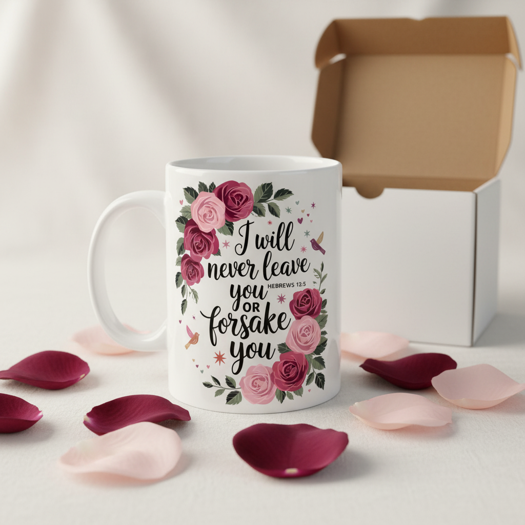 I Will Never Leave You Or Forsake You 15oz Mug with Gift Box
