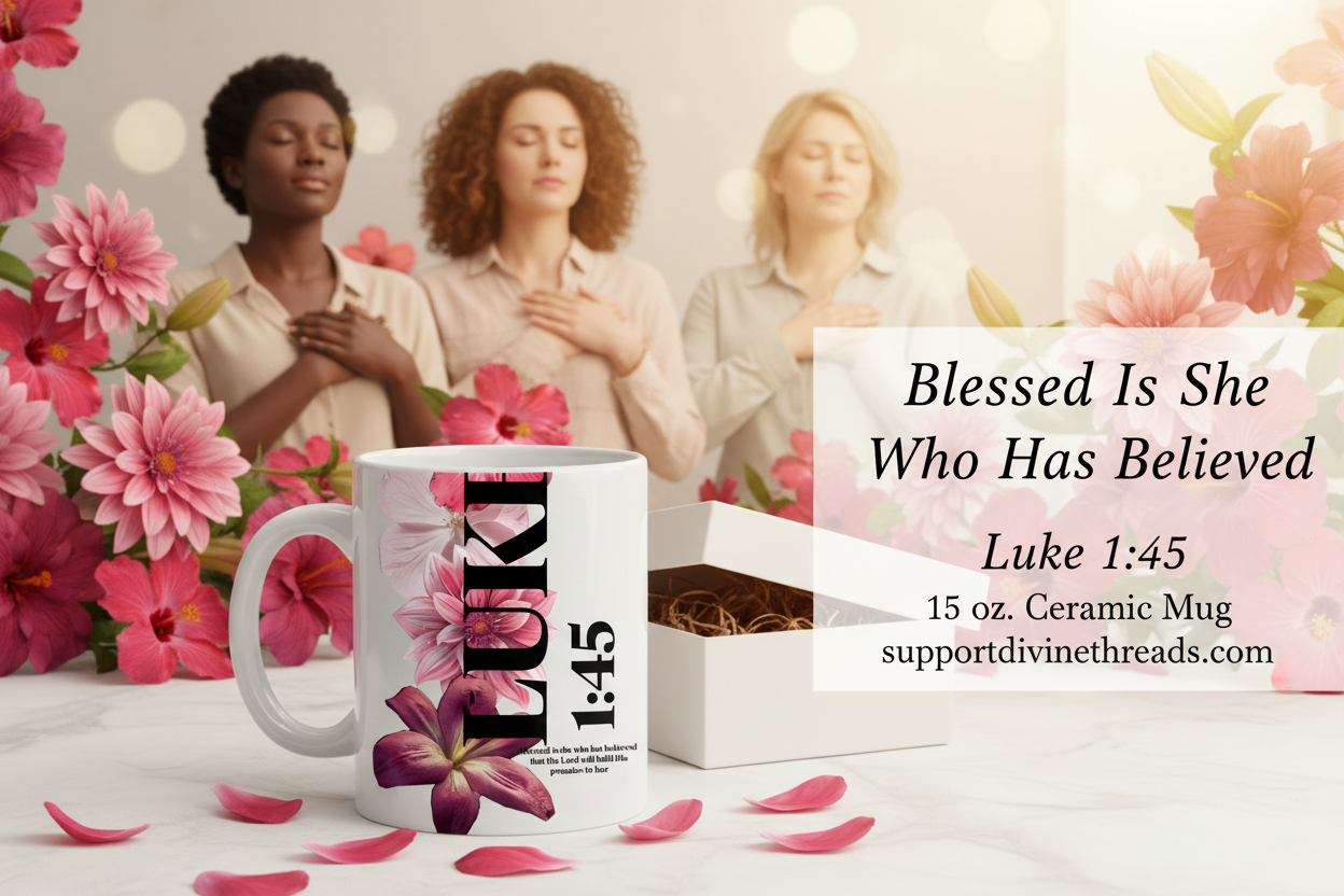 Blessed Is She Who Has Believed Luke 1:45 Hero Banner