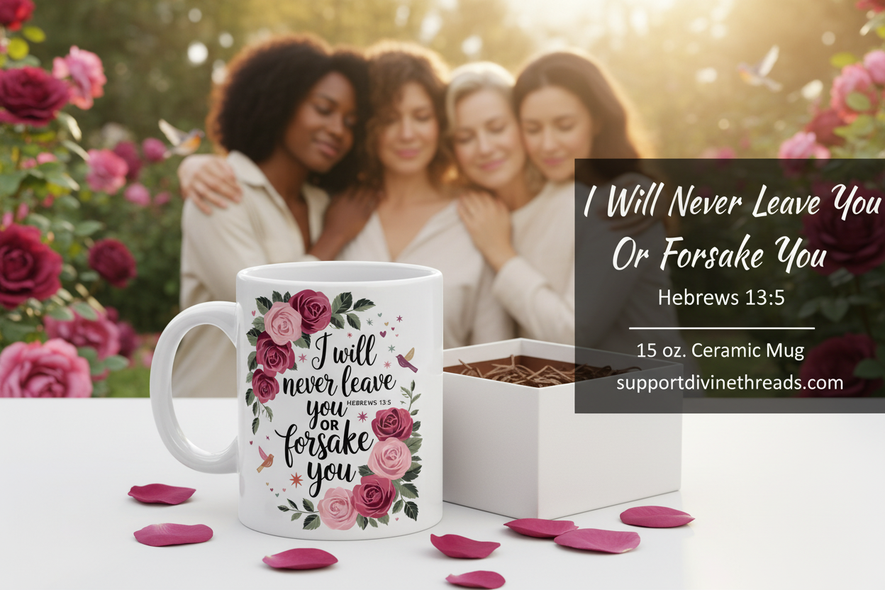 I Will Never Leave You Or Forsake You Hebrews 13:5 Hero Banner