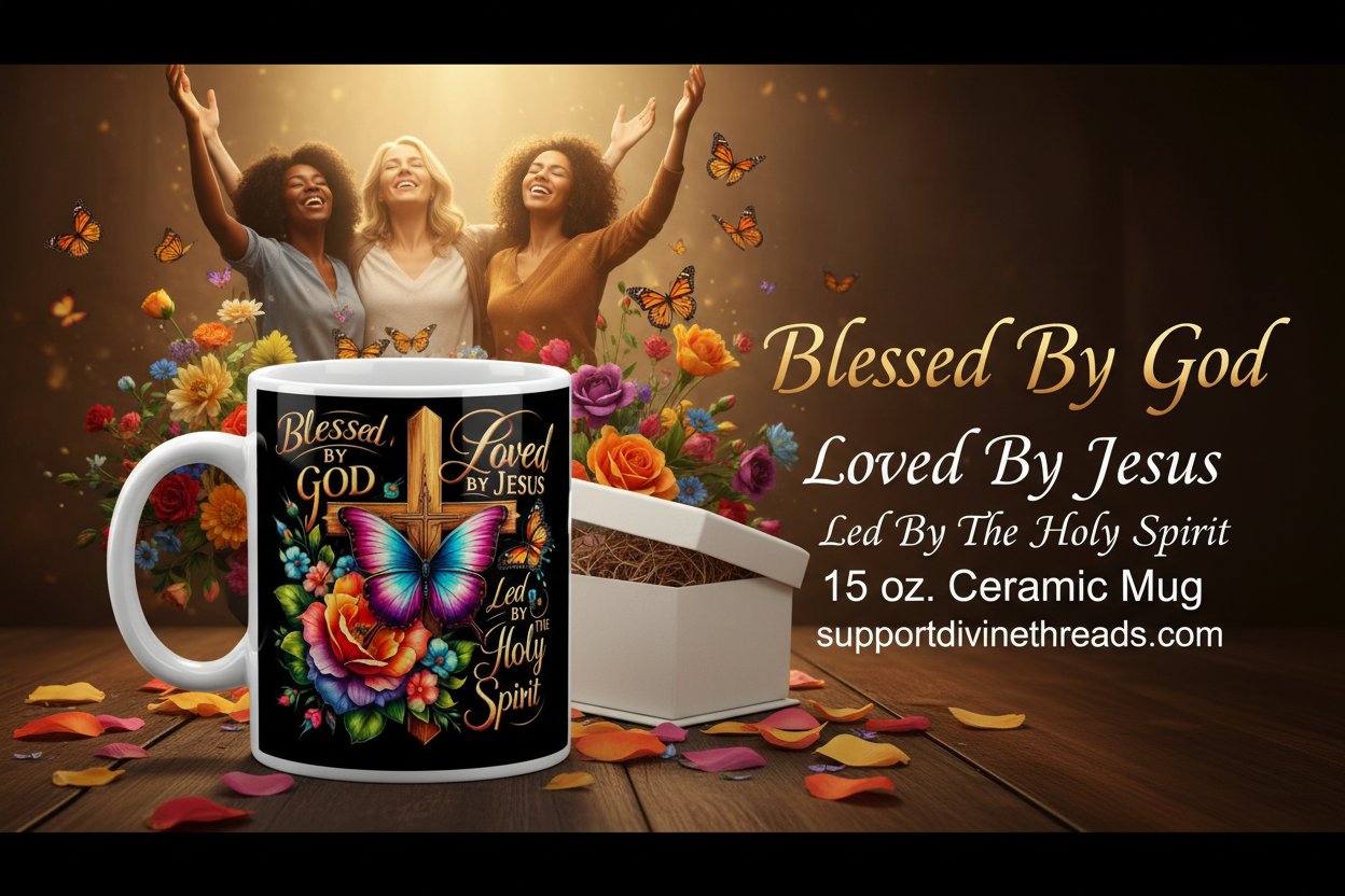 Blessed By God Loved By Jesus Led By The Holy Spirit Hero Banner