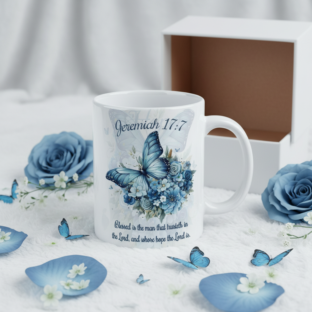 Blessed Is The Man That Trusteth Jeremiah 17:7 15oz Mug with Gift Box