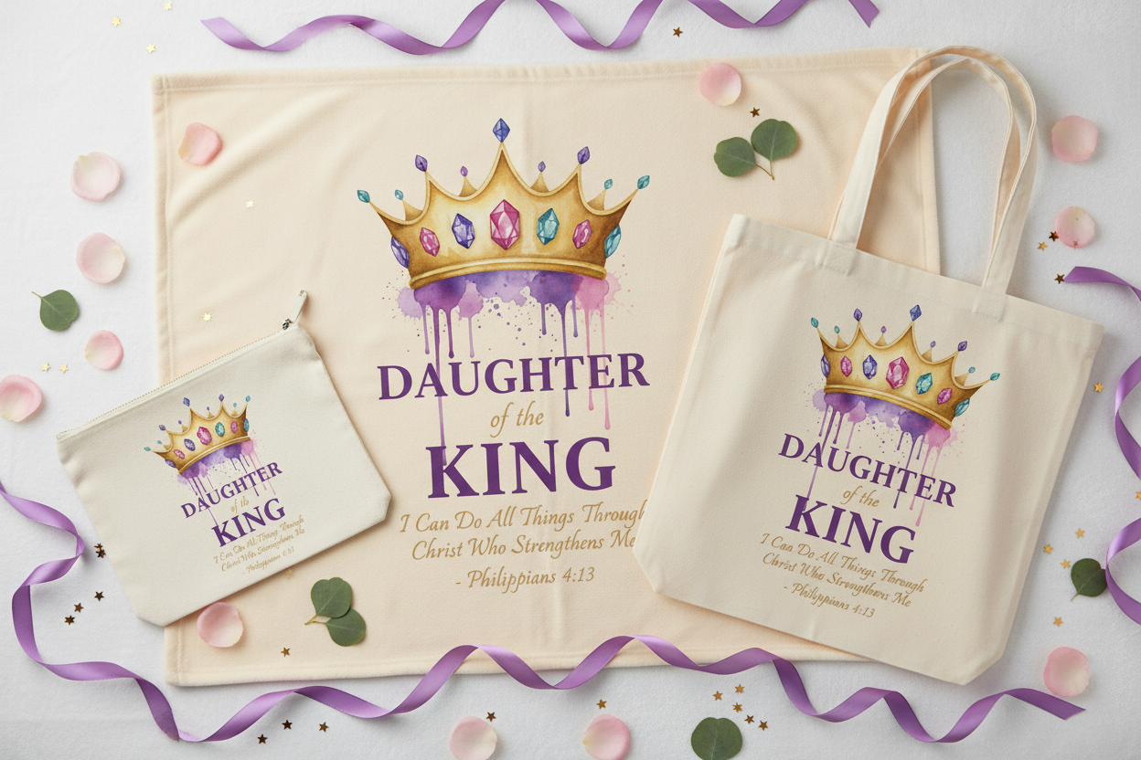 Daughter Of A King - 3-Piece Flat Lay