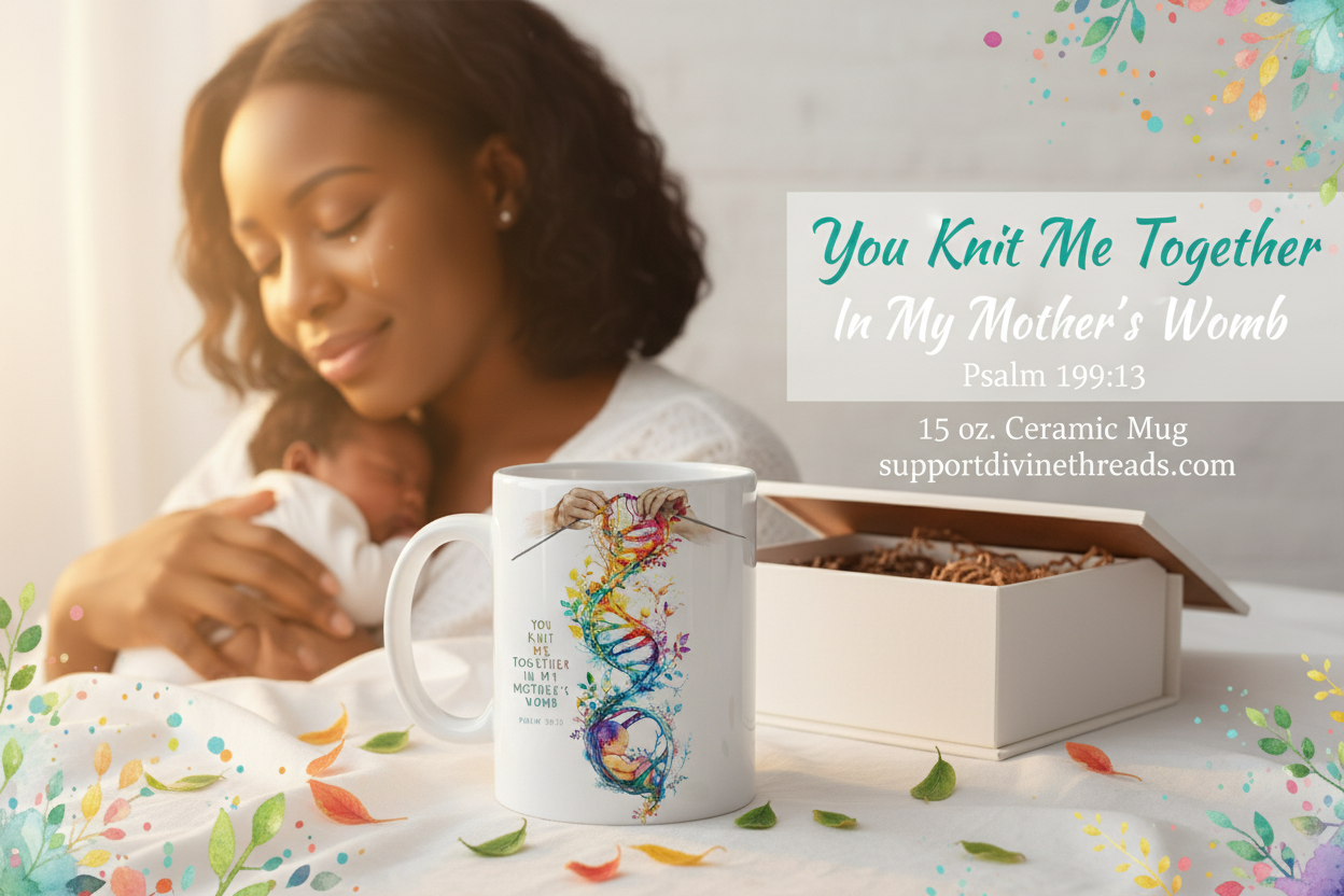 You Knit Me Together In My Mother's Womb Psalm 139:13 Hero Banner
