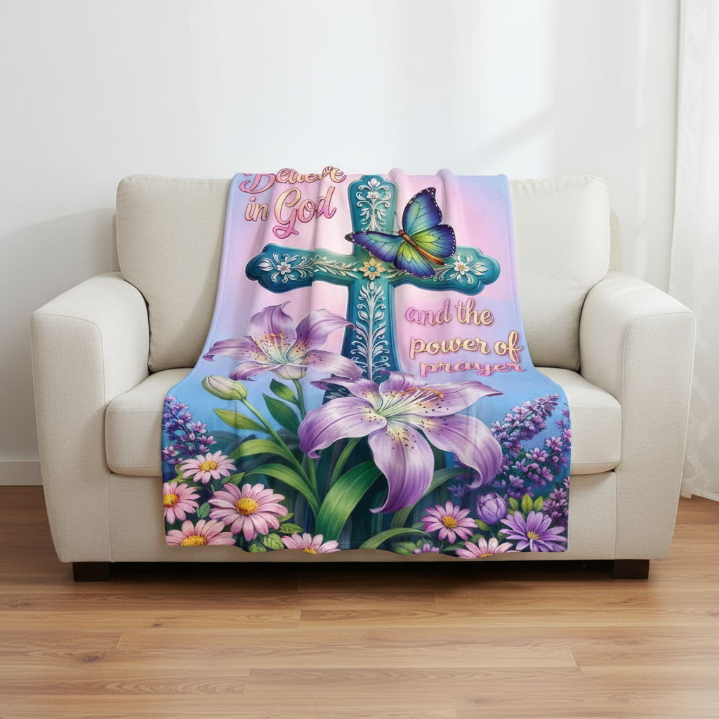 Believe In God And The Power Of Prayer Blanket Lifestyle