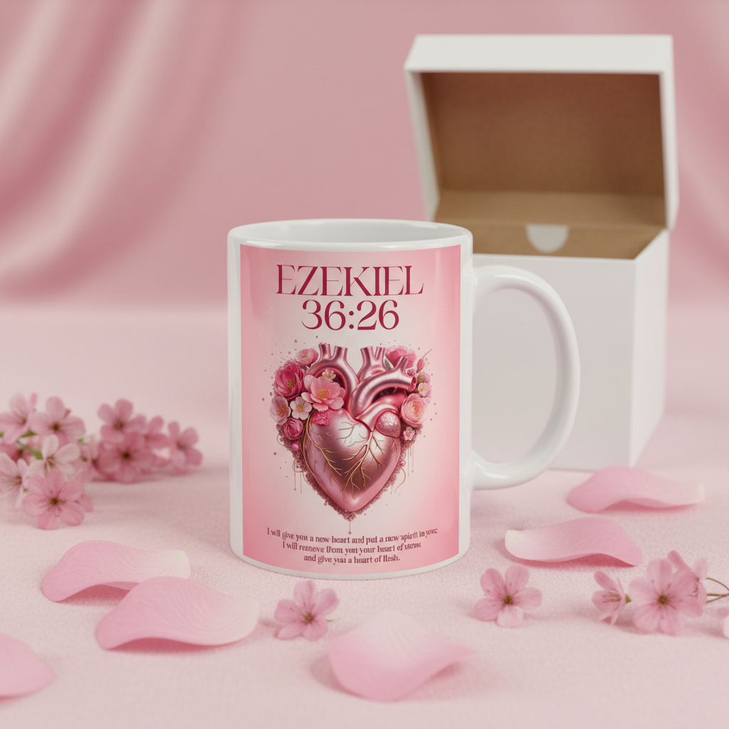 Ezekiel 36:26 I Will Give You A New Heart 15oz Mug with Gift Box