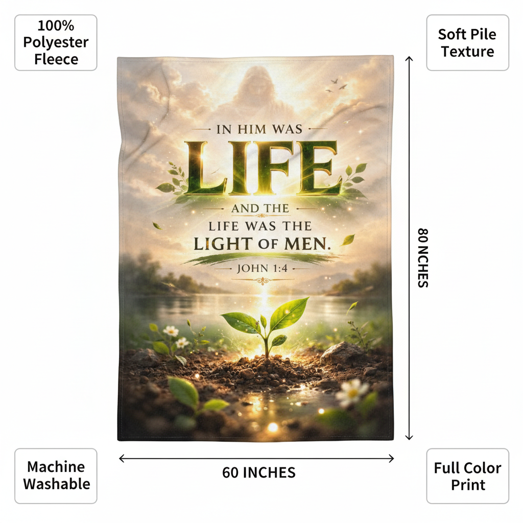 In Him Was Life Blanket Commercial Ad