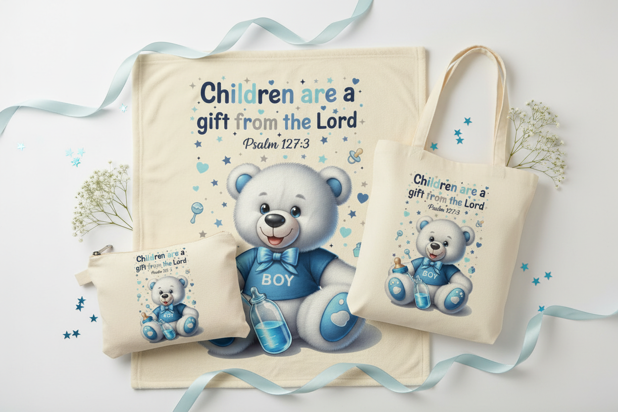 It's a Boy - Gift Set Flat Lay