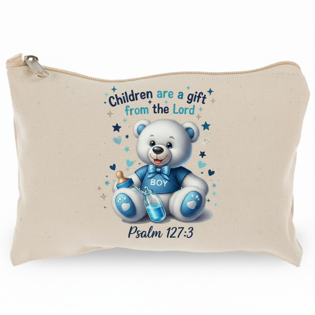 It's a Boy - Zipper Pouch Corrected Style