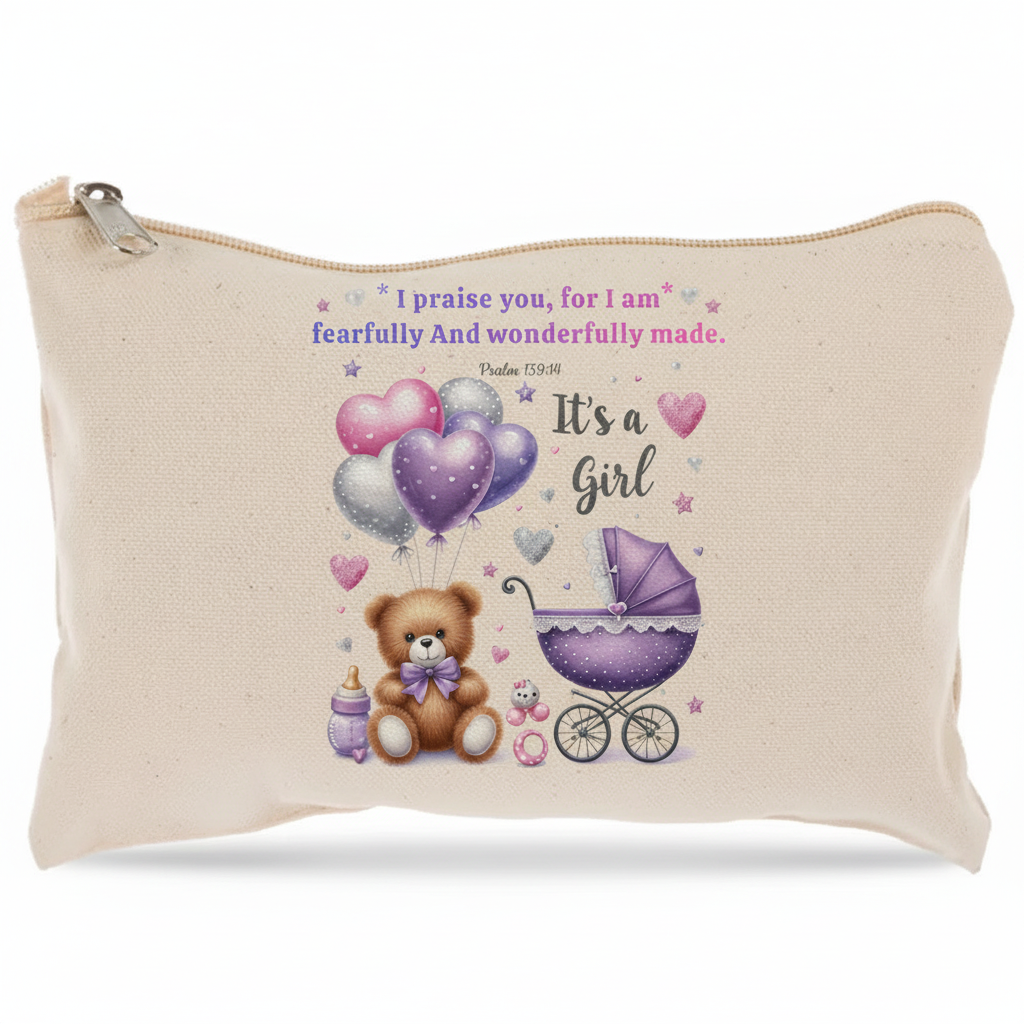 It's a Girl - Zipper Pouch