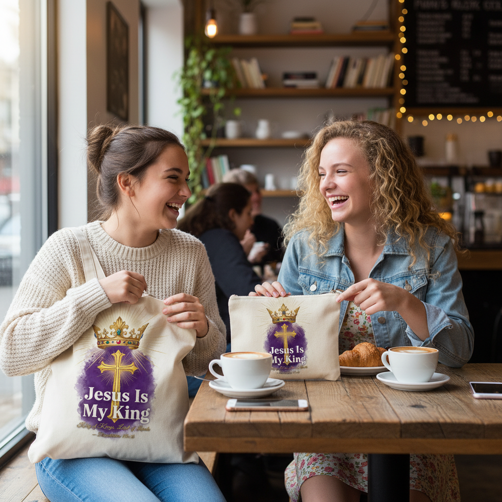 Jesus Is My King - Teen Girls Tote & Pouch