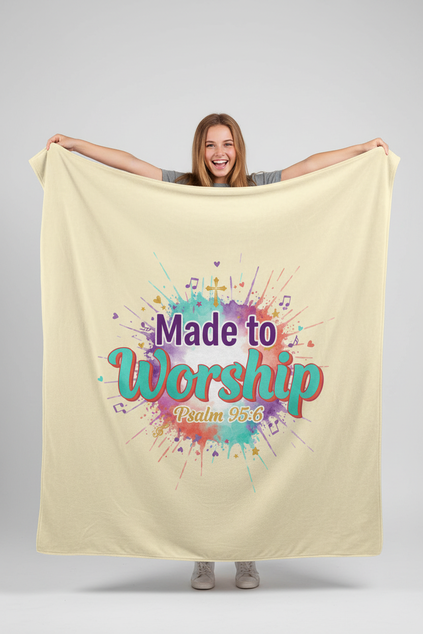Made to Worship - Watercolor Blanket