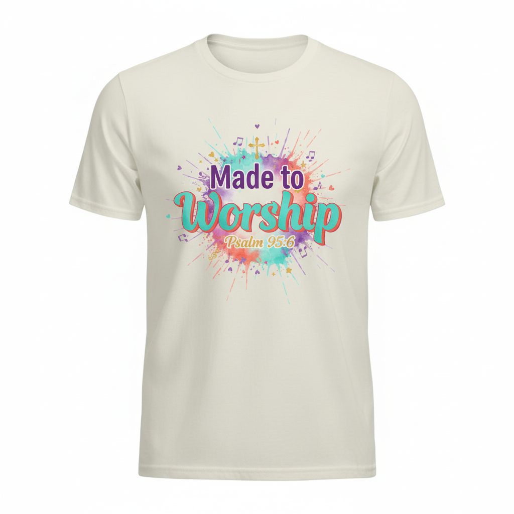Made to Worship - Watercolor T-Shirt