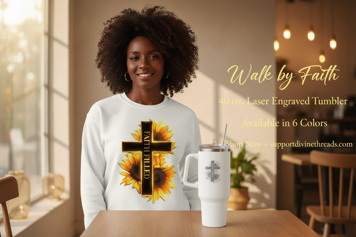 Walk by Faith Hero Banner - Faith Filled Sweatshirt