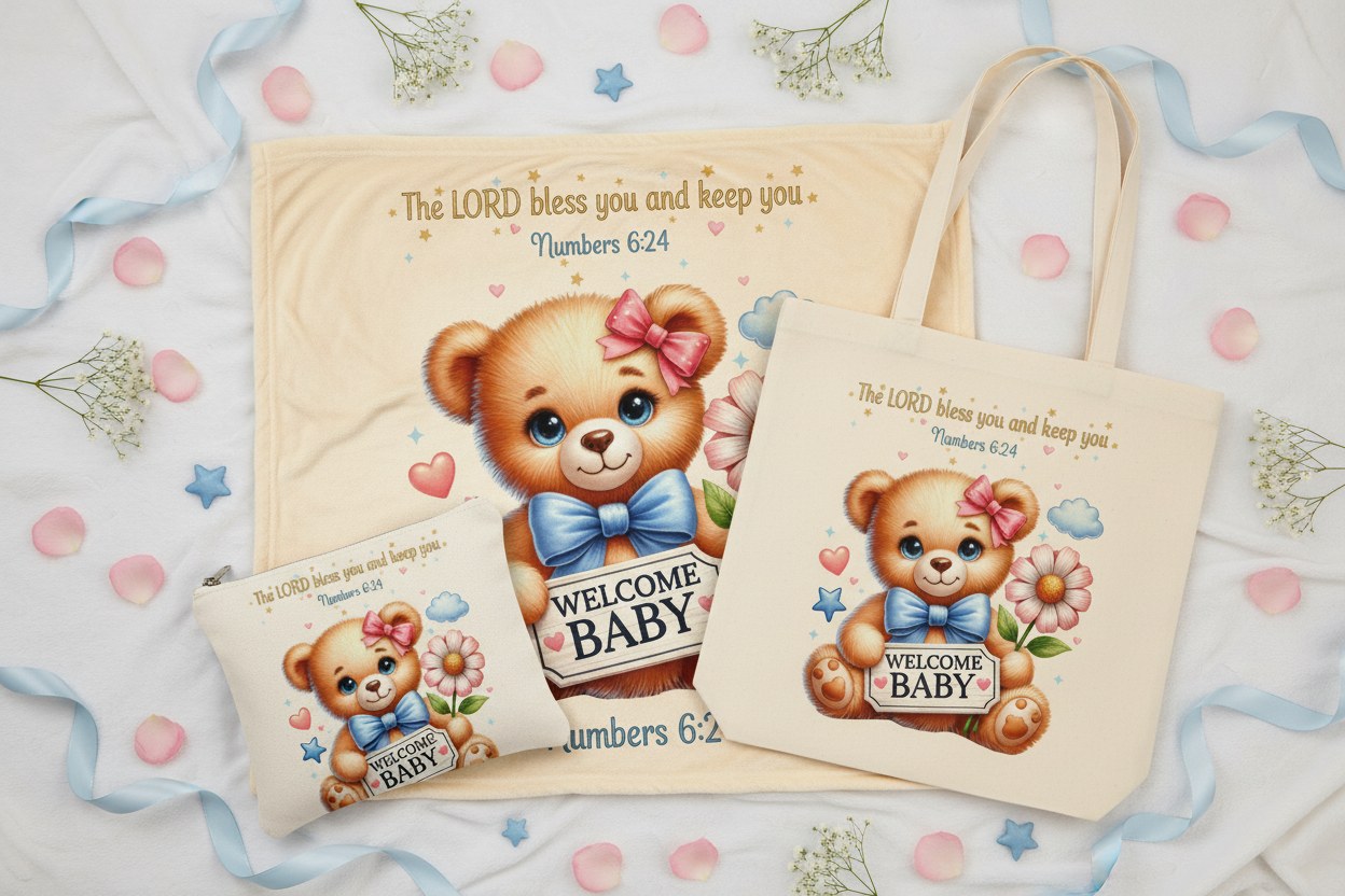 Welcome Baby - Gift Set Flat Lay