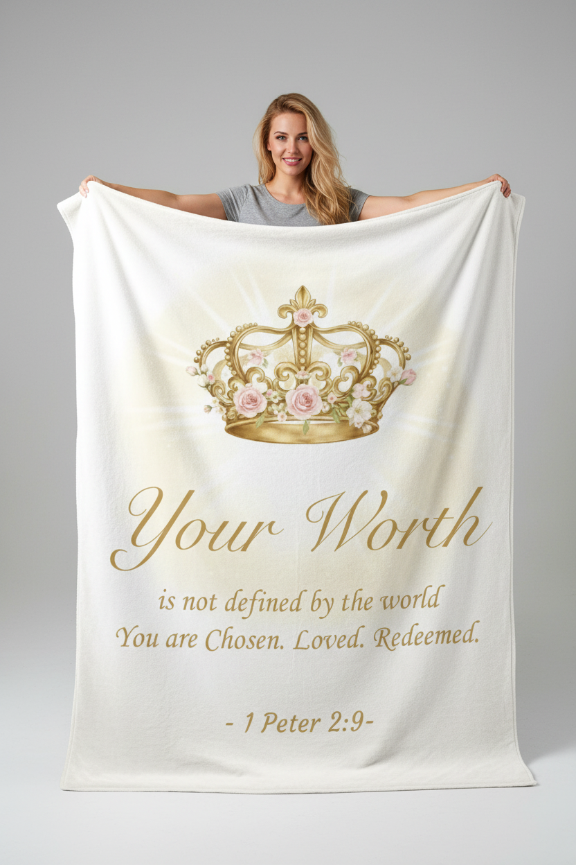 Your Worth - Woman Holding Blanket